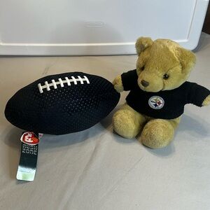 Pittsburgh Steelers Beanie Ball & Bear
